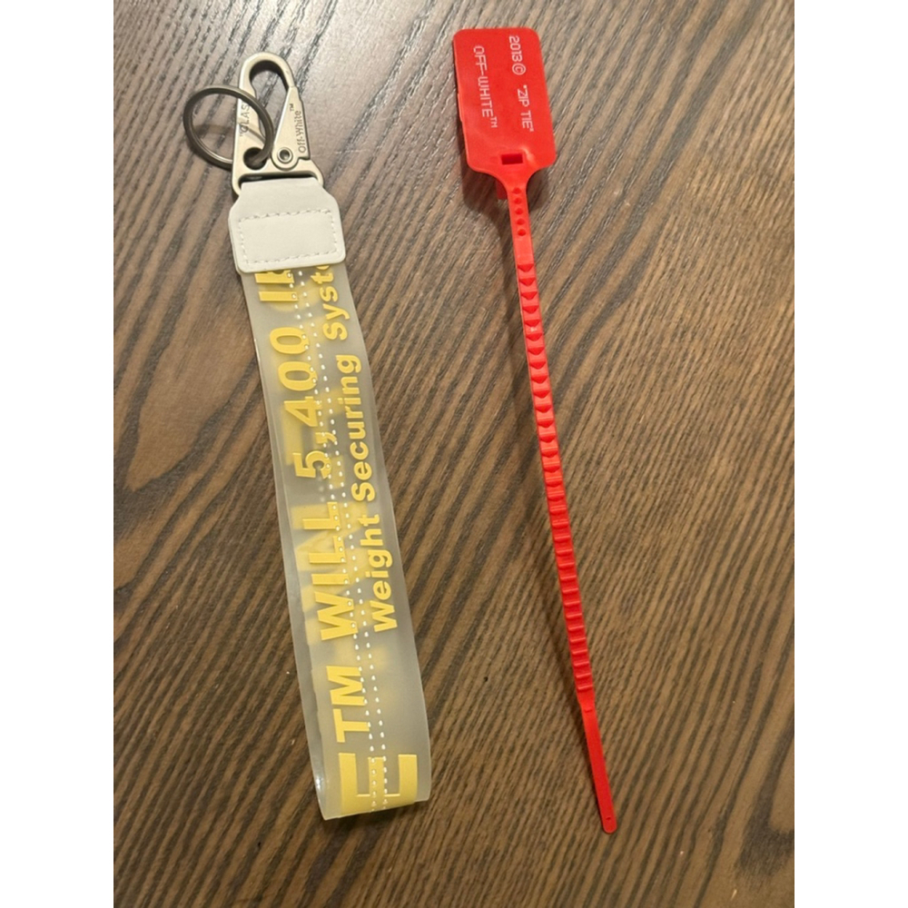 Off-White One Size Yellow Red Keychain 2013 under retail - Picture 2 of 4